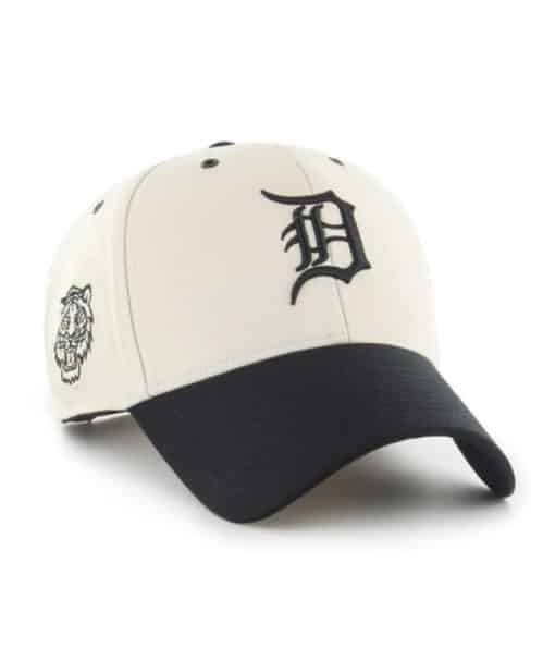 Detroit Tigers 47 Brand Black Bone Lunar MVP Snapback Hat
