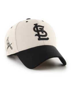 St. Louis Cardinals 47 Brand Black Bone Lunar MVP Snapback Hat