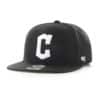 Cleveland Guardians 47 Brand Black No Shot Snapback Hat