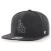 Los Angeles Dodgers 47 Brand White Black No Shot Snapback Hat