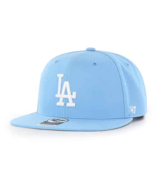 Los Angeles Dodgers 47 Brand Columbia No Shot Snapback Hat