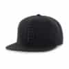 San Francisco Giants 47 Brand All Black No Shot Captain Snapback Hat