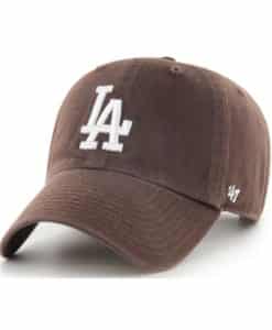 Los Angeles Dodgers 47 Brand Brown Clean Up Adjustable Hat