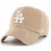 Los Angeles Dodgers 47 Brand White Khaki Clean Up Adjustable Hat