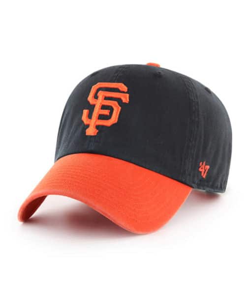 San Francisco Giants KIDS 47 Brand Orange Black Clean Up Adjustable Hat