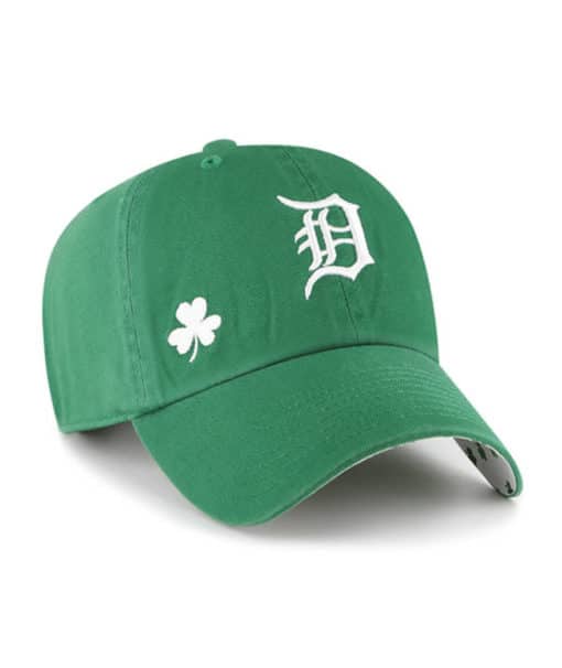 Detroit Tigers 47 Brand Green St Patty's Icon Clean Up Adjustable Hat
