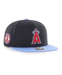 Los Angeles Angels 47 Brand Columbia Navy Sure Shot Under Snapback Hat