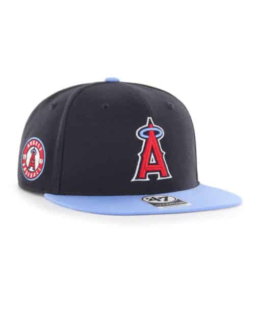 Los Angeles Angels 47 Brand Columbia Navy Sure Shot Under Snapback Hat