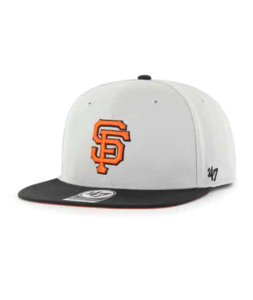 San Francisco Giants 47 Brand Gray Sure Shot Under Snapback Hat - Image 4