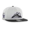 Colorado Rockies 47 Brand Gray Sure Shot Under Snapback Hat