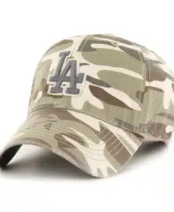Los Angeles Dodgers 47 Brand Camo Tarpoon Faded Clean Up Adjustable Hat