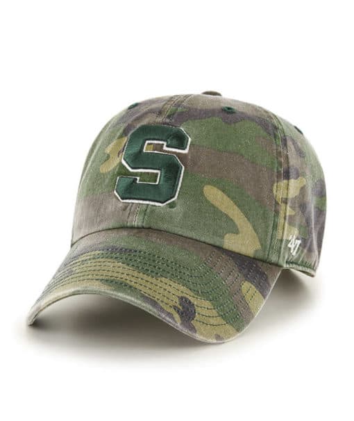 Michigan State Spartans 47 Brand Cargo Camo Clean Up Adjustable Hat