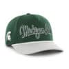 Michigan State Spartans 47 Brand Dark Green Overhand Script MVP Snapback Hat