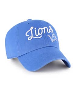 Detroit Lions Women's 47 Brand Blue Raz Millie Clean Up Adjustable Hat