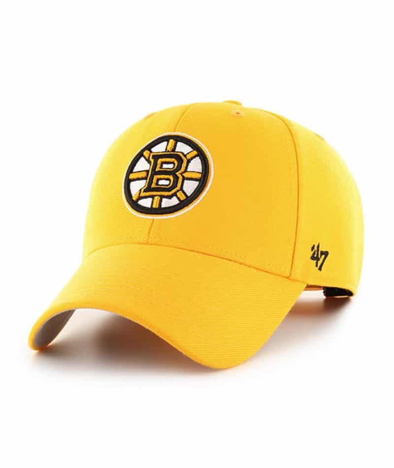 Boston Bruins 47 Brand Yellow Mvp Adjustable Hat Detroit Game Gear