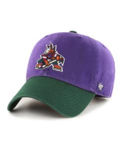 Arizona Coyotes 47 Brand Vintage Purple Green Clean Up Adjustable Hat