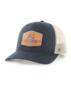 Colorado Avalanche 47 Brand Vintage Black Trucker Mesh Snapback Hat