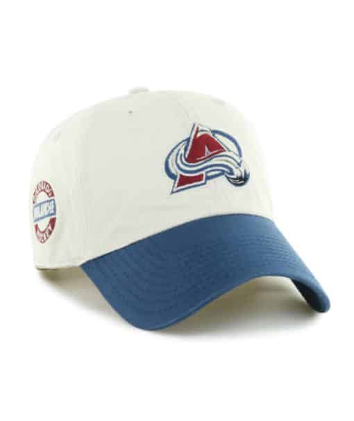 Colorado Avalanche 47 Brand Vintage Bone Clean Up Adjustable Hat