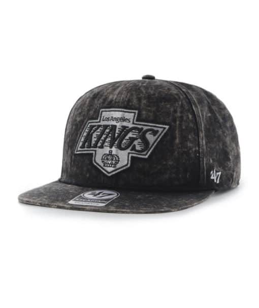 Los Angeles Kings 47 Brand Black Gamut Captain Snapback Hat