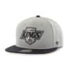 Los Angeles Kings 47 Brand Vintage Black Gray No Shot Snapback Hat