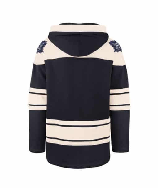 Toronto Maple Leafs Men's 47 Brand Navy Pullover Jersey Hoodie - Image 2