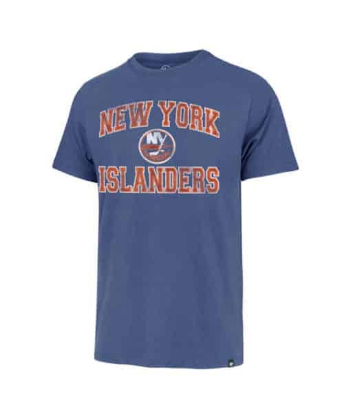 New York Islanders Men's 47 Brand Cadet Blue Arch Franklin T-Shirt Tee
