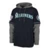 Seattle Mariners Men's 47 Brand Navy Shortstop Pullover Hoodie