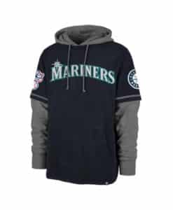 Seattle Mariners Men's 47 Brand Navy Shortstop Pullover Hoodie