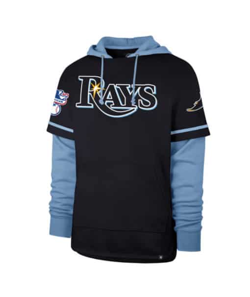 Tampa Bay Rays Men's 47 Brand Navy Shortstop Pullover Hoodie