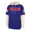 Buffalo Bills Men's 47 Brand Blue White Shortstop Pullover Hoodie