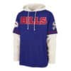 Buffalo Bills Men's 47 Brand Blue White SS Pullover Hoodie