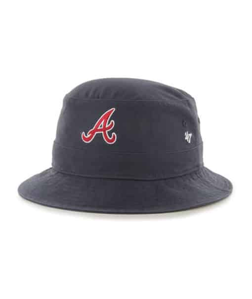 Atlanta Braves 47 Brand Navy Bucket Hat