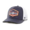 Detroit Tigers 47 Brand Navy Burgess Trucker White Mesh Snapback Hat