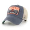 Detroit Tigers 47 Brand Vintage Navy Four Stroke Clean Up Khaki Mesh Snapback Hat