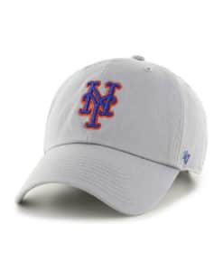 New York Mets 47 Brand Storm Gray Clean Up Adjustable Hat