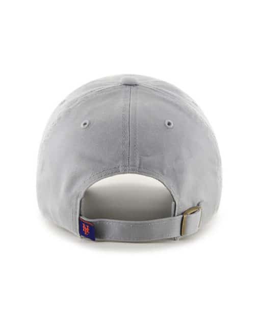 New York Mets 47 Brand Storm Gray Clean Up Adjustable Hat - Image 2