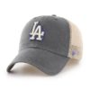 Los Angeles Dodgers 47 Brand Charcoal Rayburn Mesh Franchise Fitted Hat