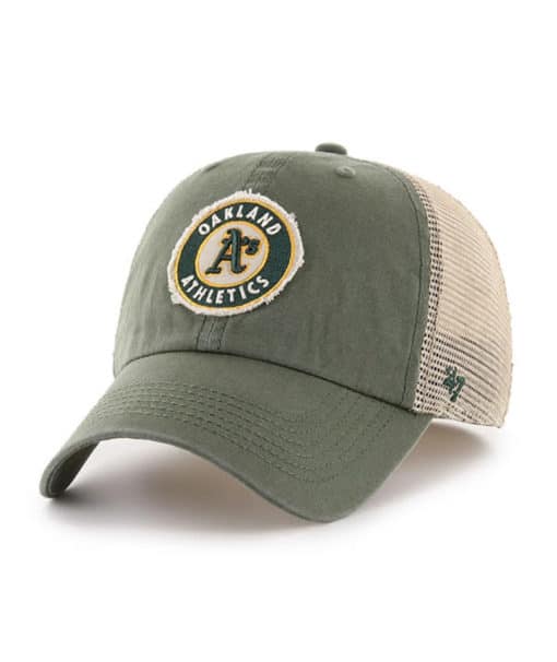 Oakland Athletics 47 Brand Bottle Green Rayburn Mesh Franchise Fitted Hat