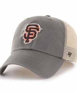 San Francisco Giants 47 Brand Charcoal Rayburn Mesh Franchise Fitted Hat