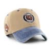 Detroit Tigers 47 Brand Cooperstown Khaki Eldin Clean Up Adjustable Hat