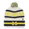 Michigan Wolverines 47 Brand White Bering Cuff Knit Hat