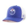 Edmonton Oilers 47 Brand Blue Trucker White Mesh Snapback Hat