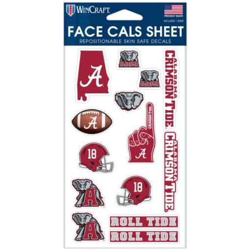 Alabama Crimson Tide Face Cals 4" x 7"