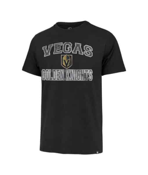 Vegas Golden Knights Men's 47 Brand Black Arch Franklin T-Shirt Tee