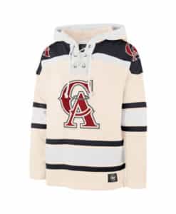 Los Angeles Angels Men’s 47 Brand Cooperstown Cream Pullover Jersey Hoodie