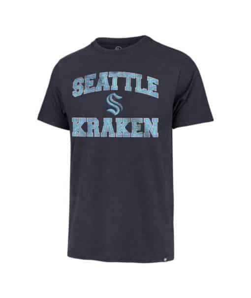 Seattle Kraken Men's 47 Brand Atlas Blue Arch Franklin T-Shirt Tee