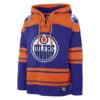 Edmonton Oilers Men's 47 Brand Blue Orange Pullover Jersey Hoodie