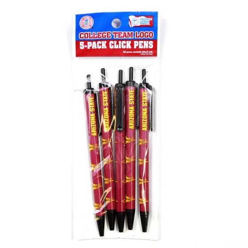 Arizona State Sun Devils 5 Pack Click Pens