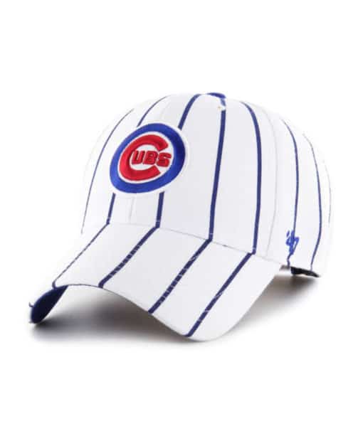 Chicago Cubs 47 Brand White Bird Cage MVP Adjustable Hat