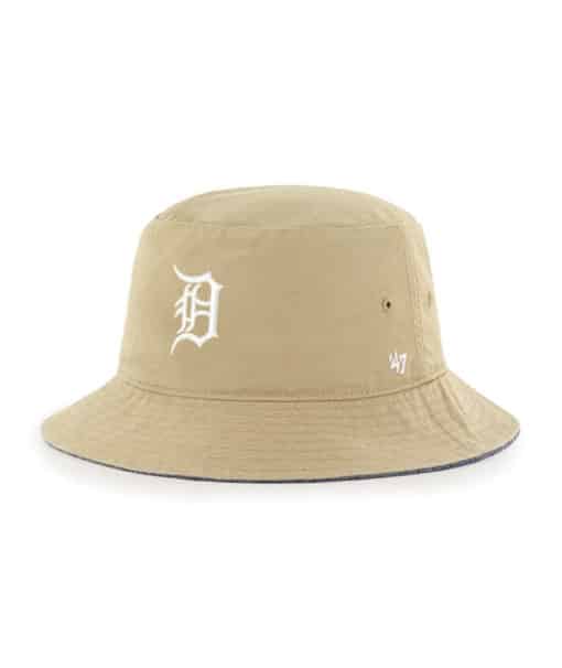 Detroit Tigers 47 Brand Khaki Chambray Ballpark Bucket Hat